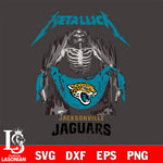 Jacksonville Jaguars' metallica svg eps dxf png file, digital download , Instant Download