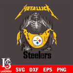 Pittsburgh Steelers metallica svg eps dxf png file, digital download , Instant Download