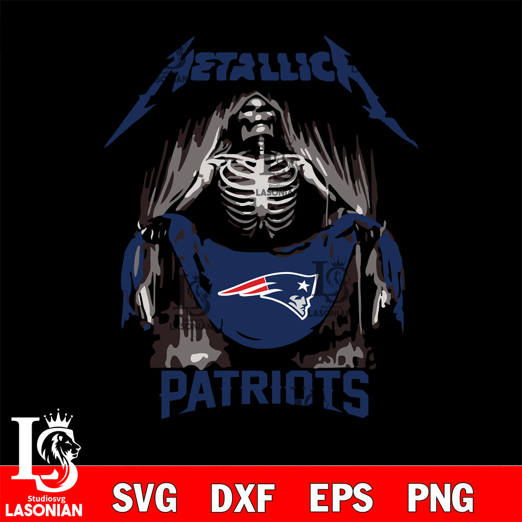 Patriots Skull Logo SVG Digital File, New England Patriots Svg