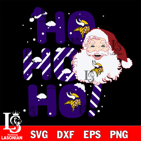 Ho ho ho Minnesota Vikings svg eps dxf png file, Digital Download , Instant Download