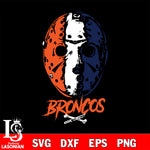 Denver Broncos Jason Voorhees NFL svg eps dxf png file, digital download , Instant Download