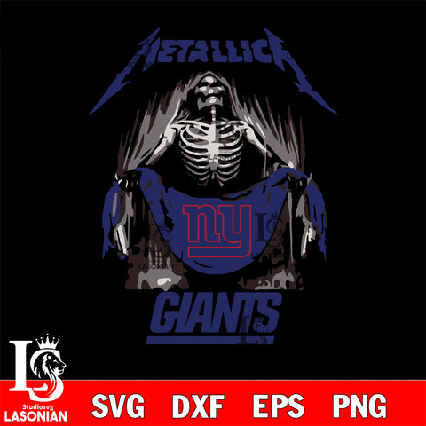 New York Giants metallica svg eps dxf png file, digital download , Instant Download