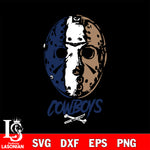 Dallas Cowboys Jason Voorhees NFL svg eps dxf png file, digital download , Instant Download