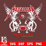 metallica San Francisco 49ers svg eps dxf png file, digital download , Instant Download