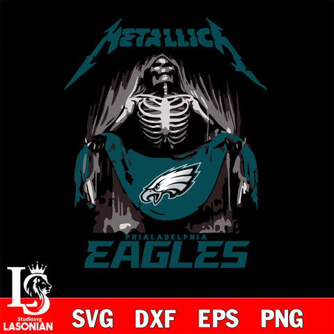 Philadelphia Eagles metallica svg eps dxf png file, digital download , Instant Download