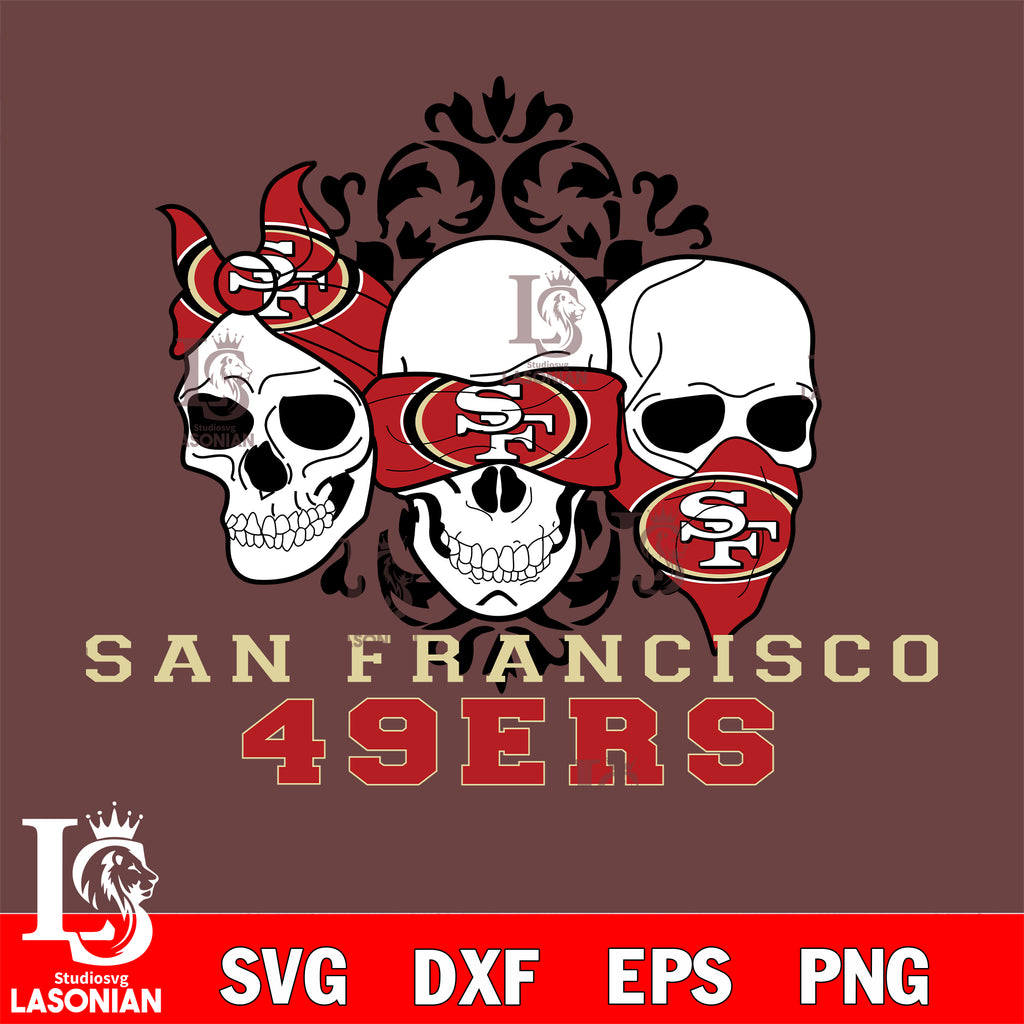 San Francisco 49ers svg eps dxf png file, digital download , Instant D –  lasoniansvg