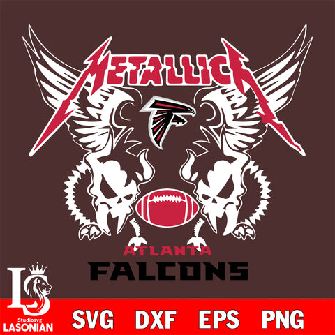 metallica Atlanta Falcons svg eps dxf png file, digital download , Instant Download