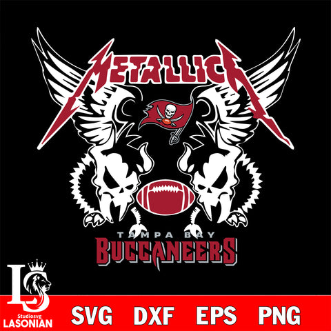 metallica Tampa Bay Buccaneers svg eps dxf png file, digital download , Instant Download