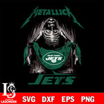 New York Jets metallica svg eps dxf png file, digital download , Instant Download