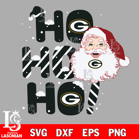 Ho ho ho Green Bay Packers svg eps dxf png file, Digital Download , Instant Download