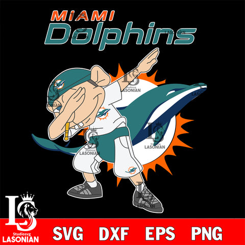 Miami Dolphins NFL Football Jeffy Dabbing Sports For Fans svg, NFL svg eps dxf png file, Digital Download , Instant Download