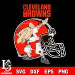 Cleveland Browns NFL Football Jeffy Dabbing Sports For Fans svg, NFL svg eps dxf png file, Digital Download , Instant Download