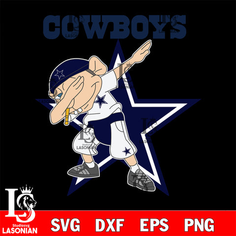 Dallas cowboys NFL Football Jeffy Dabbing Sports For Fans svg, NFL svg eps dxf png file, Digital Download , Instant Download