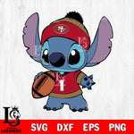 San Francisco 49ers Stitch 1st Svg Eps Dxf Png File, Digital Download, Instant Download