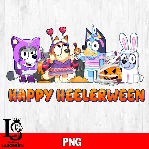 Bluey Halloween Family , Bluey halloween png file, Digital Download , Instant Download