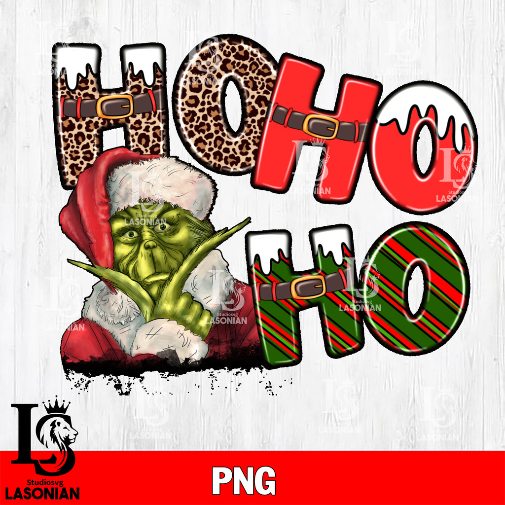 Grinch Ho Ho Ho Christmas PNG, Grinch Christmas PNG, Christmas PNG Dig