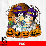 Bluey Pumpkin Halloween  , Bluey halloween png file, Digital Download , Instant Download