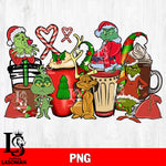 Christmas Grinch Coffee  PNG file , Digital Download , Instant Download