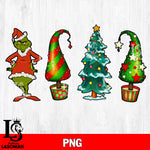 The Grinch Christmas Trees PNG file , Digital Download , Instant Download