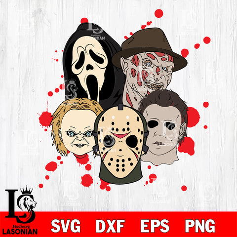 Horror face SVG DXF EPS PNG file, Digital Download , Instant Download