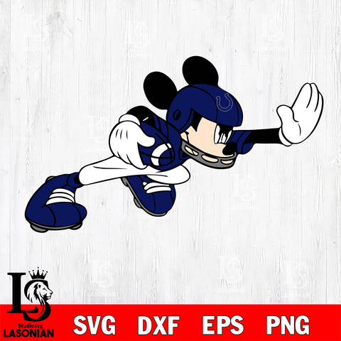 Disney Mickey Mouse Indianapolis Colts SVG , NFL svg,eps,dxf,png file, digital download