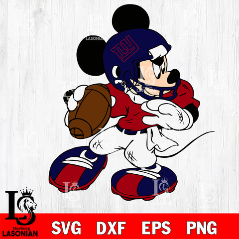 Disney Mickey Mouse New York Giants svg dxf eps png, Digital Download , Instant Download