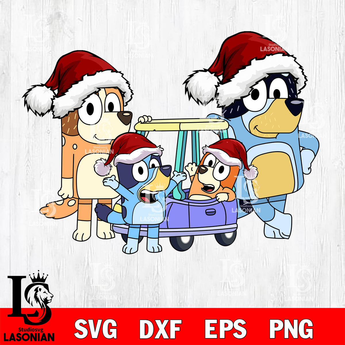 Bluey christmas svg dxf eps png file , Digital Download , Instant Down ...