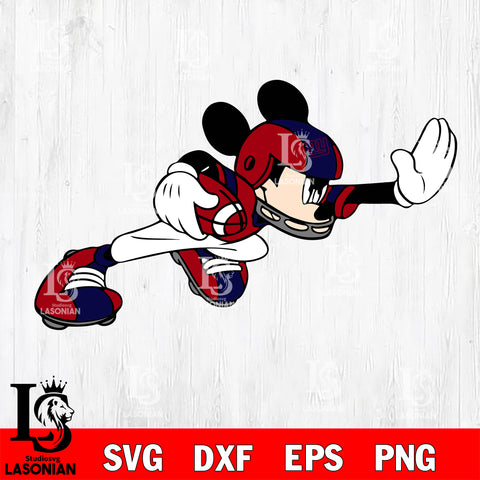 Disney Mickey Mouse New York Giants SVG , NFL svg,eps,dxf,png file, digital download