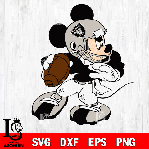 Disney Mickey Mouse Las Vegas Raiders svg dxf eps png, Digital Download , Instant Download