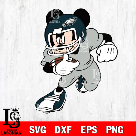 Disney Mickey Mouse Philadelphia Eagles svg dxf eps png, Digital Download , Instant Download