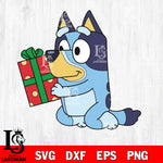 Bluey christmas svg dxf eps png file , Digital Download , Instant Download