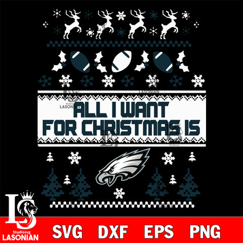 All i want for christmas is Pittsburgh Steelers svg dxf eps png, Digital Download , Instant Download