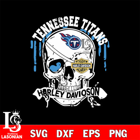 Skull Tennessee Titans Harley davidson svg eps dxf png file, digital download , Instant Download