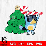 Bluey christmas svg dxf eps png file , Digital Download , Instant Download