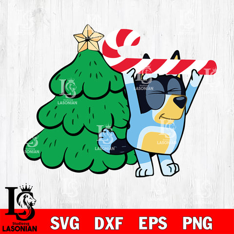 Bluey christmas svg dxf eps png file , Digital Download , Instant Download