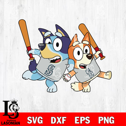 BLUEY SEATTLE MARINERS svg eps dxf png file, Digital Download, Instant Download