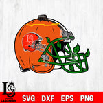 Cleveland Browns helmet halloween svg, NFL svg eps dxf png file, Digital Download , Instant Download