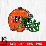 Cincinnati Bengals helmet halloween svg, NFL svg eps dxf png file, Digital Download , Instant Download