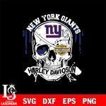 Skull New York Giants Harley davidson svg eps dxf png file, digital download , Instant Download