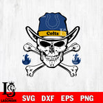 Skull fire Indianapolis Colts svg eps dxf png file, digital download , Instant Download