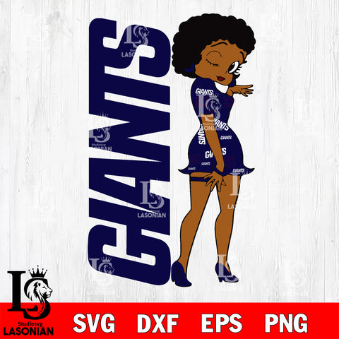 New York Giants FASHION GIRL svg,eps,dxf,png file, Digital Download , Instant Download