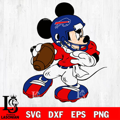 Disney Mickey Mouse Buffalo Bills svg dxf eps png, Digital Download , Instant Download