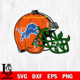 Detroit Lions helmet halloween svg, NFL svg eps dxf png file, Digital Download , Instant Download