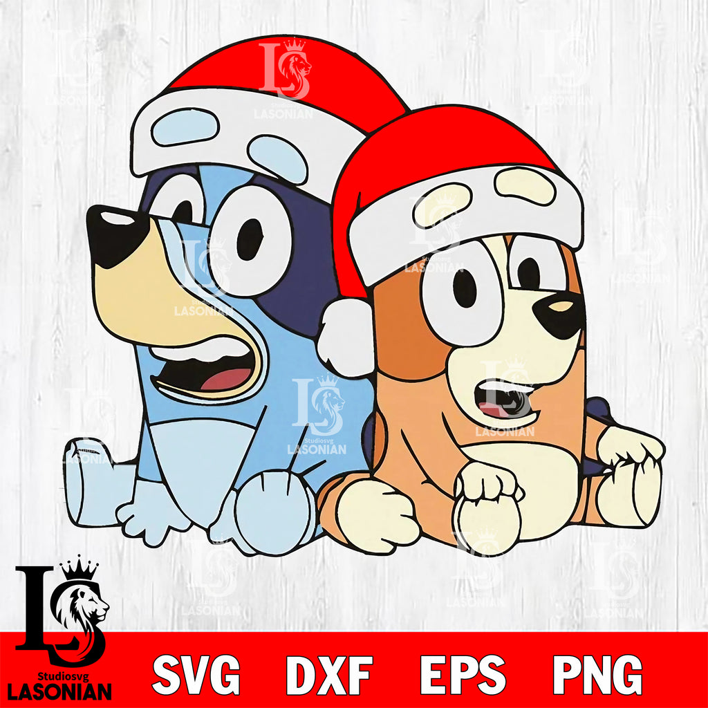 Bluey christmas svg dxf eps png file , Digital Download , Instant Down ...