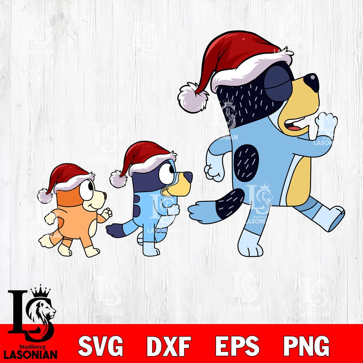 Bluey christmas svg dxf eps png file , Digital Download , Instant Down ...