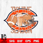 Chicago Bears Tis the season svg eps dxf png file, Digital Download , Instant Download