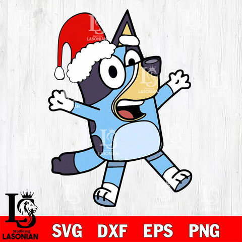 Bluey christmas svg dxf eps png file , Digital Download , Instant Download