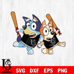 BLUEY SAN FRANCISCO GIANTS svg eps dxf png file, Digital Download, Instant Download