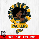 Green Bay Packers girls svg eps dxf png file, digital download , Instant Download