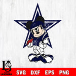 Disney Mickey Mouse Dallas Cowboys SVG , NFL svg,eps,dxf,png file, digital download